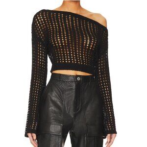 off shoulder l'academie sweater, nwot